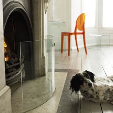 стекло Экран из стекла от искр и жара перед камином