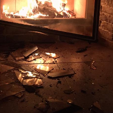 стекло В печь, камин, топку, барбекю стекло огнеупорное